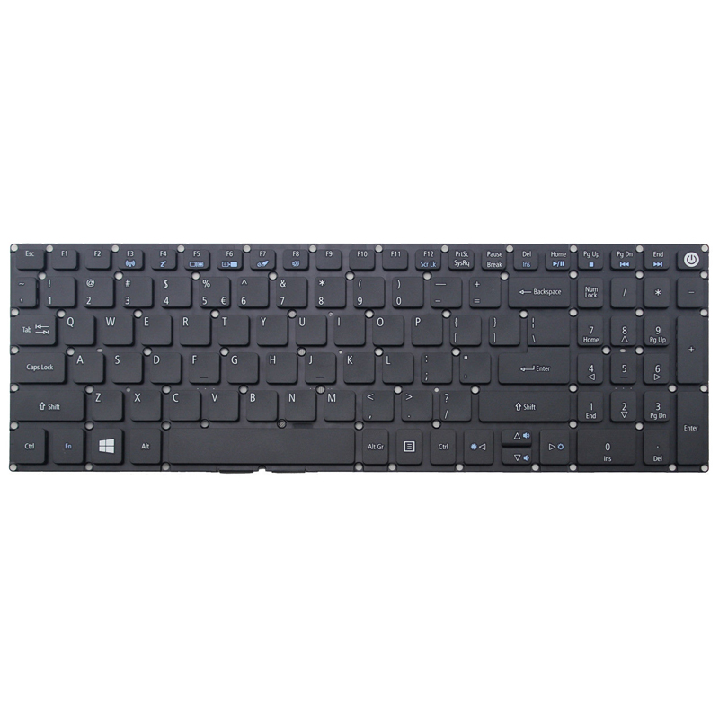 English keyboard for Acer Aspire E5-575G-53W3 E5-575G-53W6