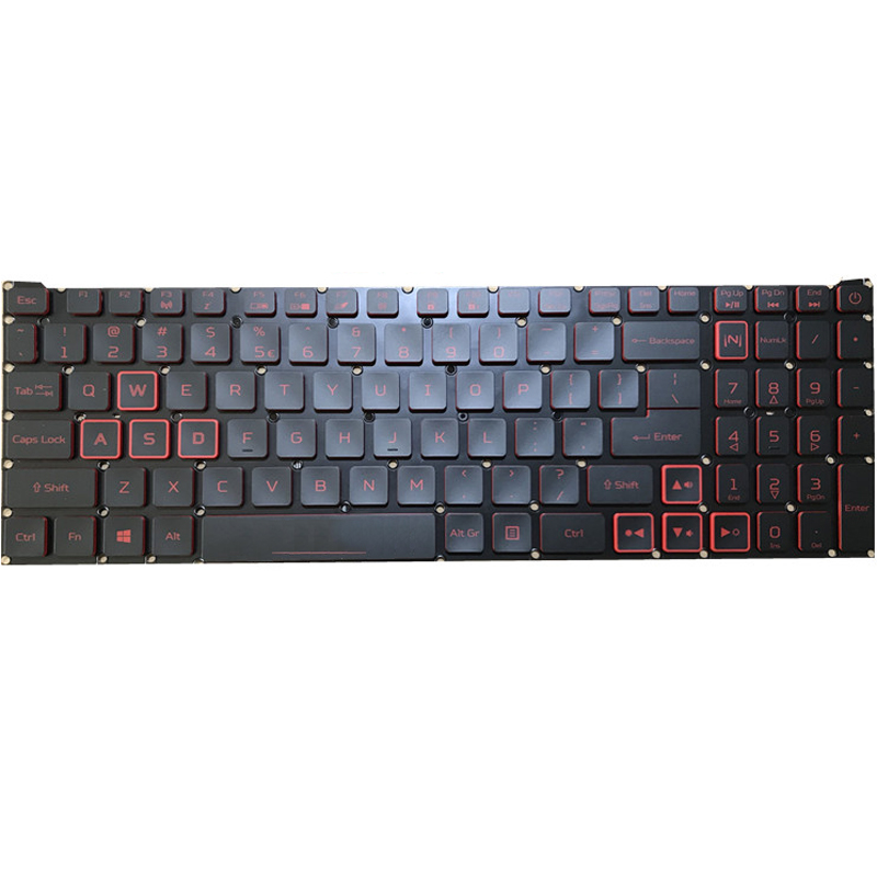 Keyboard for Acer Nitro AN515-55-73GS AN515-55-7612 Red Backlit