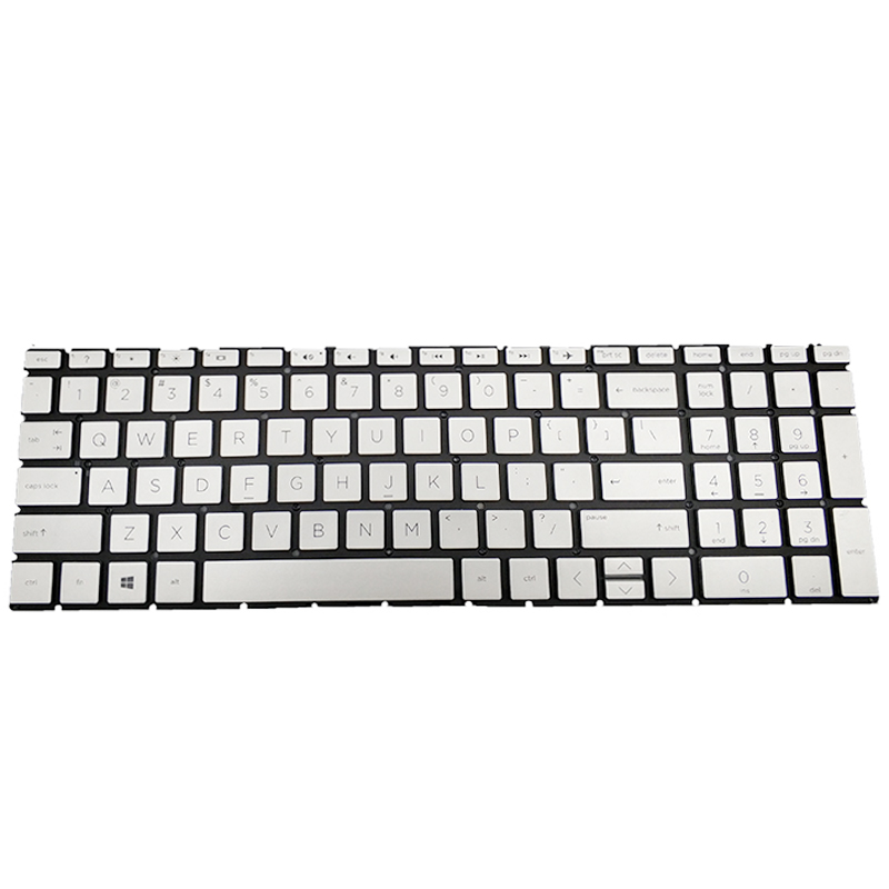 Silver keyboard for HP Pavilion 15-cs2082cl 15-cs2083cl